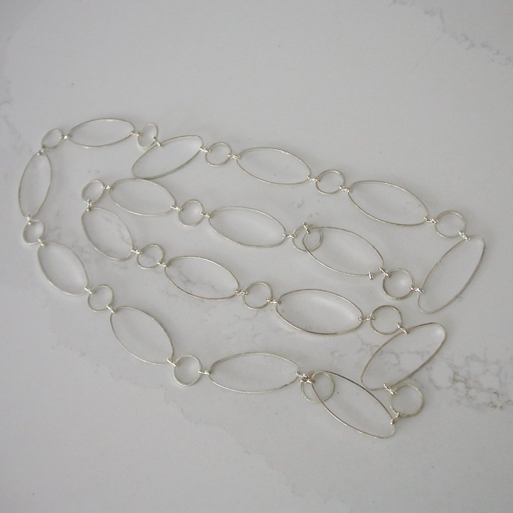 Ovals and Circles Chain Necklace